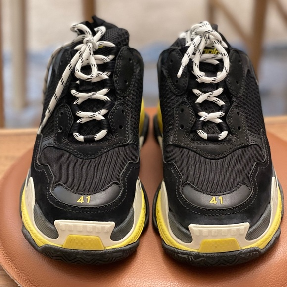 Balenciaga triple S Black and yellow size US11 EU 41 - Picture 1 of 7